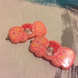 💕 Vintage My Melody hair clips 💕