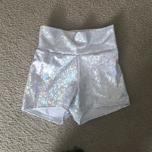 Halographic rave spandex