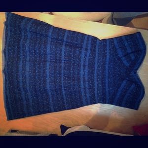 BCBG black and blue dress