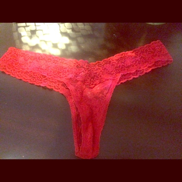red lace thongs