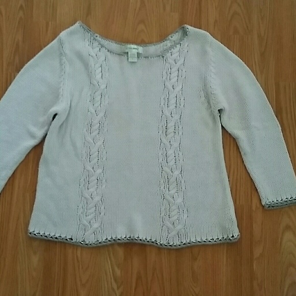 Eddie Bauer beautiful crochet sweater