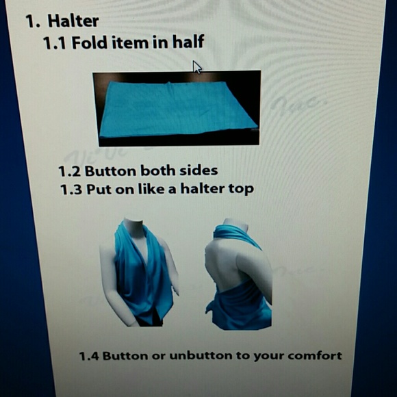 VIVI Design Inc Accessories - Multi way sweater scarf/sweater NWT in Black