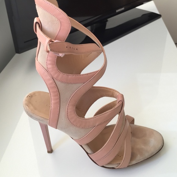 Balenciaga couture nude heel - suede/leather trim - Picture 2 of 4