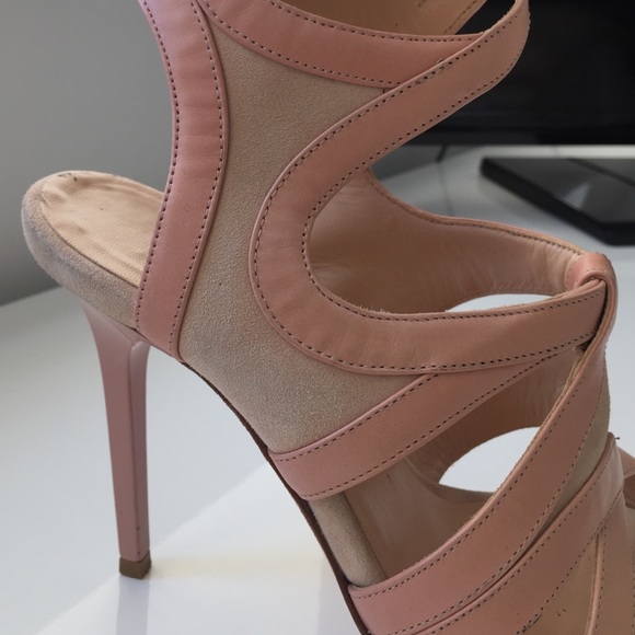 Balenciaga couture nude heel - suede/leather trim - Picture 3 of 4