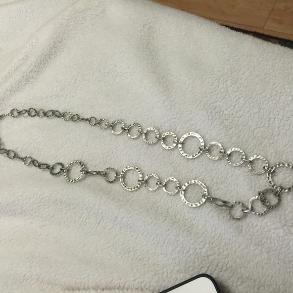 Long silver necklace - Picture 1 of 1