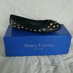Henry Ferrera studded flats!