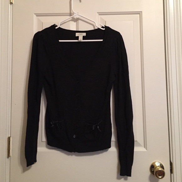 Loft deep V-neck cardigan