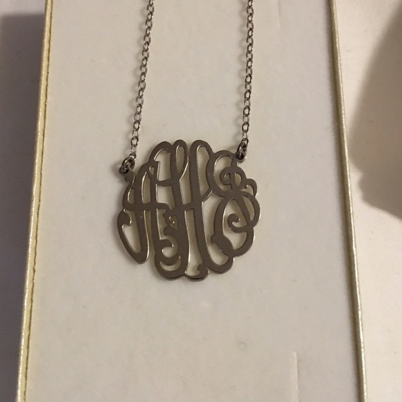 Sterling Silver Monogram Necklace