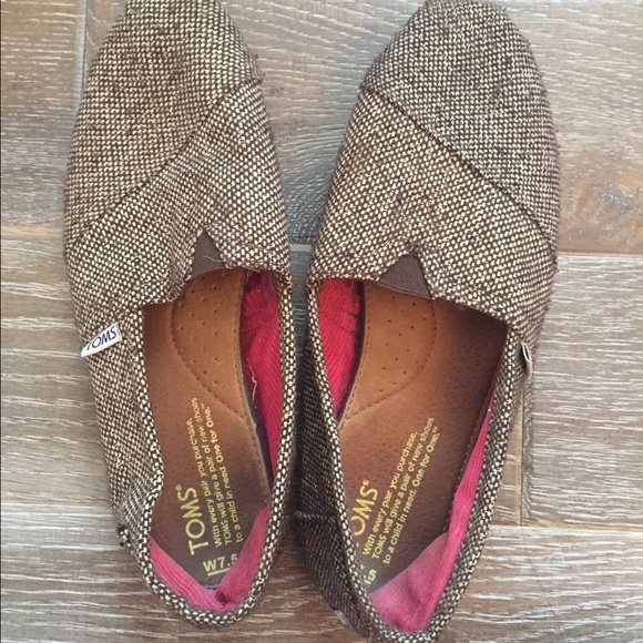 Brown tweed Toms!