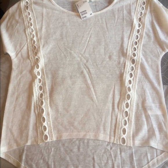 H&M white top