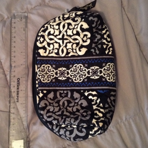 Vera Bradley Vera Vera Colbalt 9.5in pouch - Picture 2 of 4