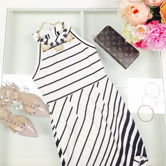 Tea n Cup Dresses & Skirts - Black and white asymmetric dress