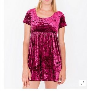 NWT velvet baby doll dress
