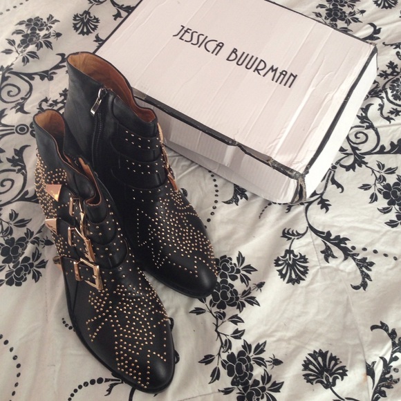 Jessica Buurman Shoes - Studded Ankle Boots - Jessica Buurman NIB!