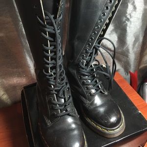 Knee High Lace-Up Doc Martens - Size 5.5