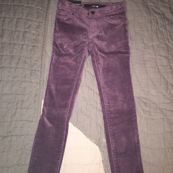 New lavender velvet girls Joe's jeans 5reg