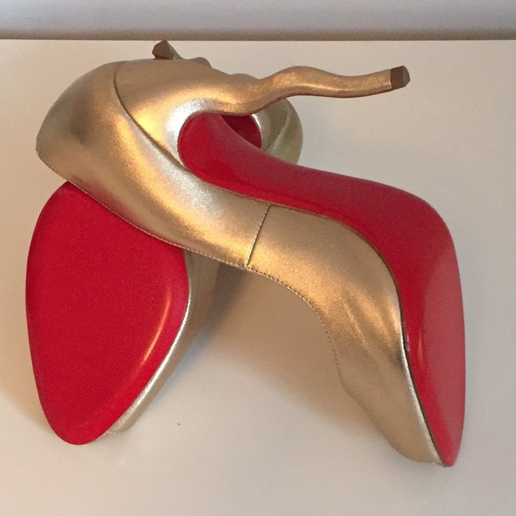Christian Louboutin | Shoes | Christian Louboutin Jolly B 2  Christian Louboutin Jolly B 120 Light Gold