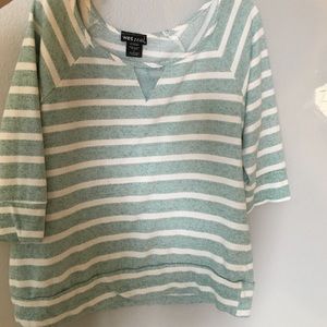 Blue and white stripped long sleeve