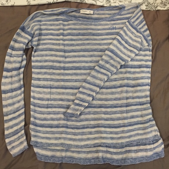 Gilly hicks blue stripped long sleeve