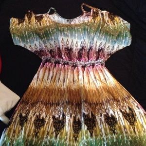 multi color sun dress