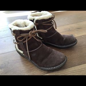 Authentic Chocolate Brown UGG Ankle Suede Boots