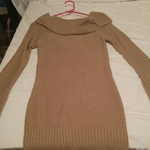 Brownish tan sweater dress