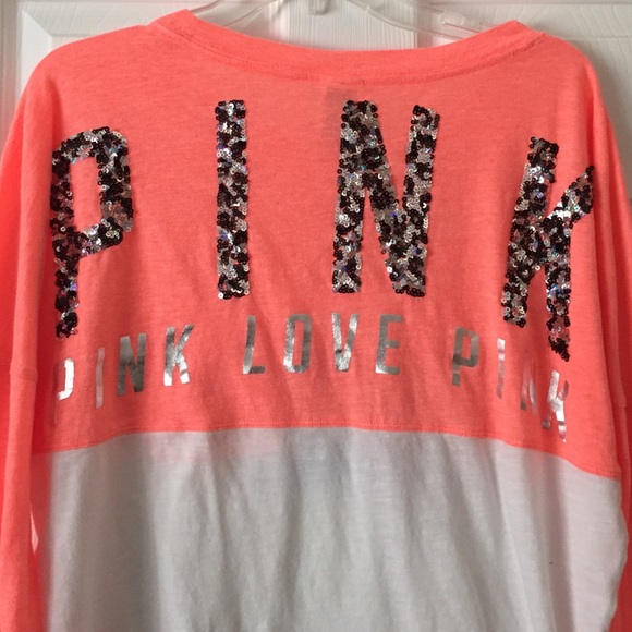 PINK Victoria's Secret Tops - Limited Edition VS PINK Sequin Shirt