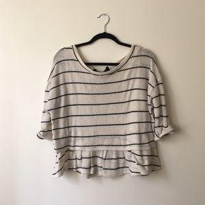 Anthropologie Striped Sweater Shirt