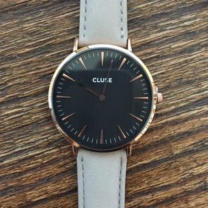 Cluse grey and rose gold watch