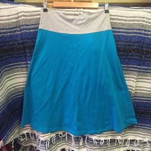NWOT American Apparel heather gray & blue skirt XL