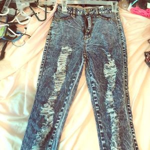 High waist jeans