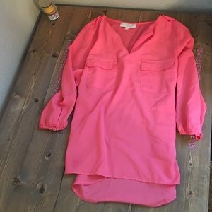 Bright pink top