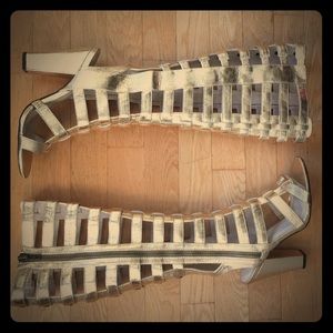 Michael Antonio Kimiko Gold Gladiator Sandals