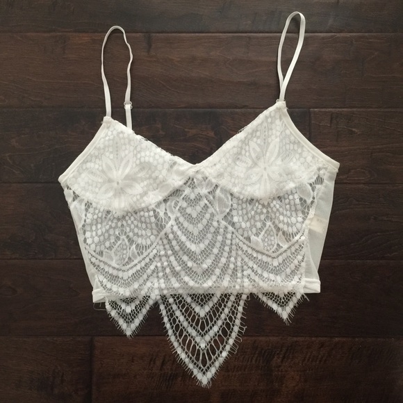 Baluoke Other - ⚡️Sale⚡️ NWT White lace bralette mesh