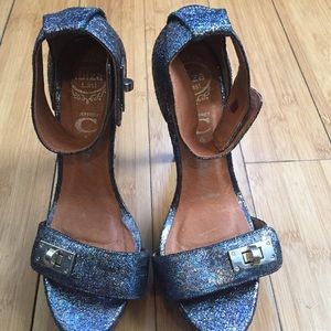 Jeffrey Campbell blue "Royce" heels