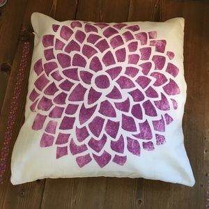 Society6 throw pillow and pillow case.