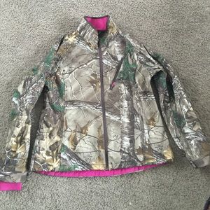 Soft shell real tree camouflage coat jacket