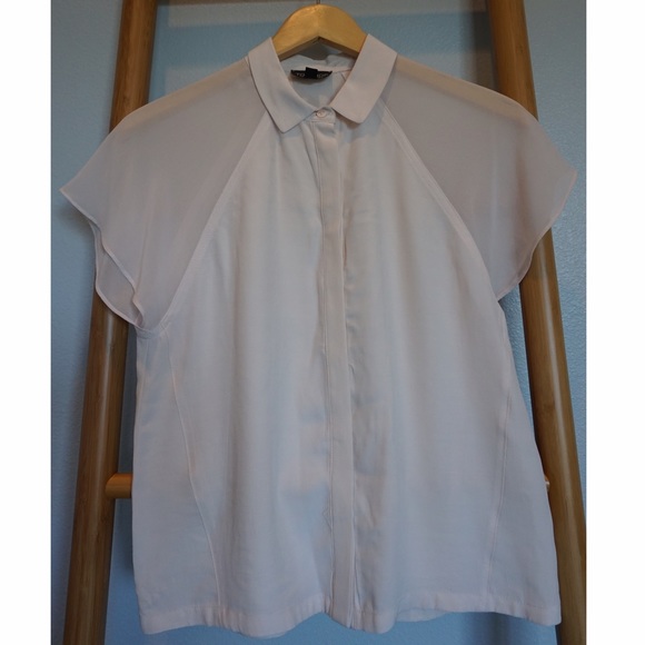 TOPSHOP Light Pink Collared Shirt