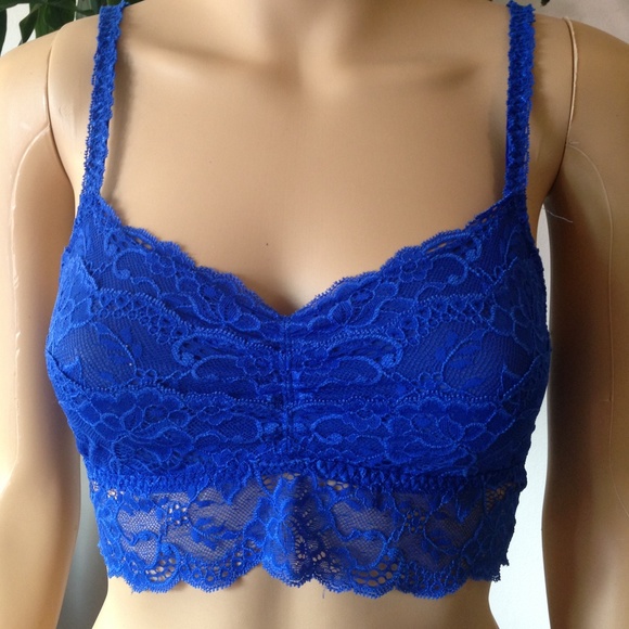 royal blue lace bralette