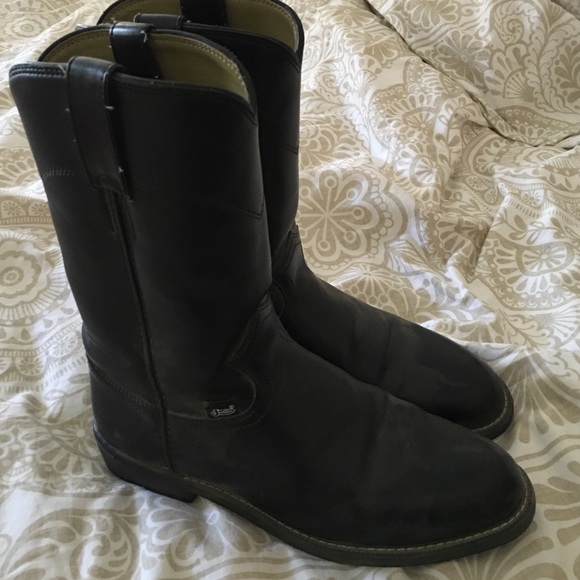 Justin black boots
