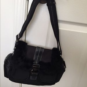 Coach handbag with real fur