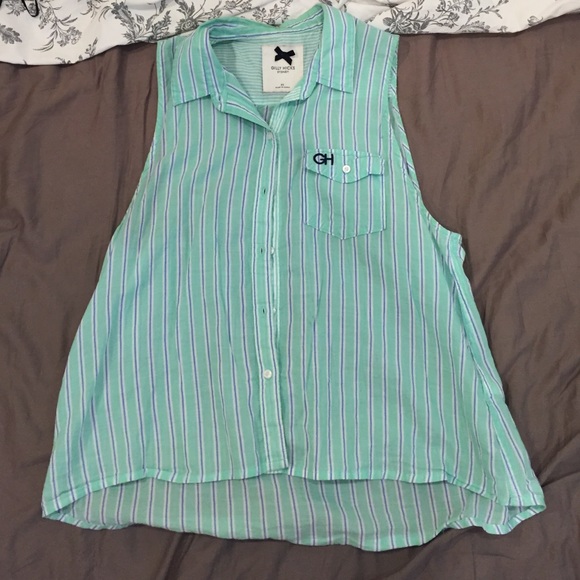 Gilly hicks stripped tank blouse.