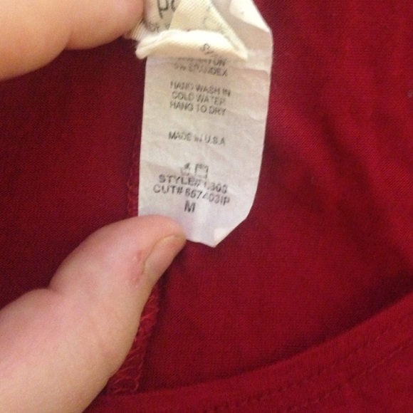 Maroon T-Shirt Dress - Picture 2 of 2