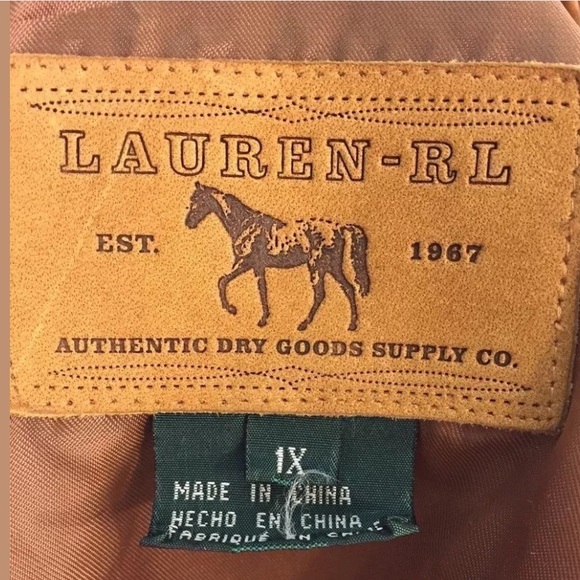 SOLD-RALPH LAUREN Western Fringed Jacket 1X RARE! - Picture 2 of 4