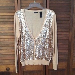 Beautiful sequin lightweight cardigan sweater