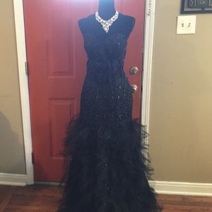 Sexy Lace mermaid long prom dress