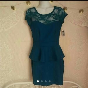 Nwt Charlotte Russe Peplum dress