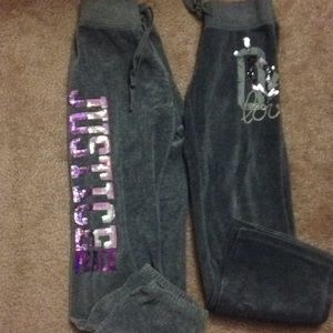 2 pair of Justice girls pants. Lowered price