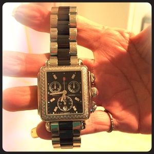 Michele black diamond watch $1900 OBO