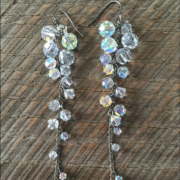 Beautiful Long Crystal Earrings!